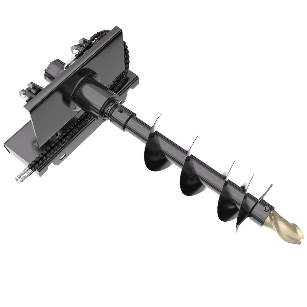 Apexyun auger Drill Bit Auger Drive Skid Steer Attachments Post Hole Digger,  for  Farm Construction, Quick Attach, US Stock My Store