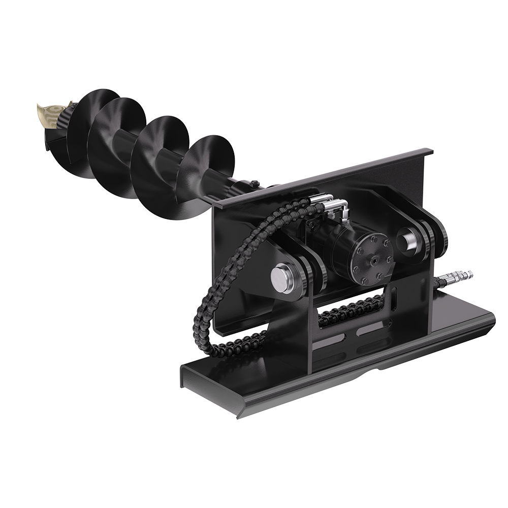 Apexyun auger Drill Bit Auger Drive Skid Steer Attachments Post Hole Digger,  for  Farm Construction, Quick Attach, US Stock My Store