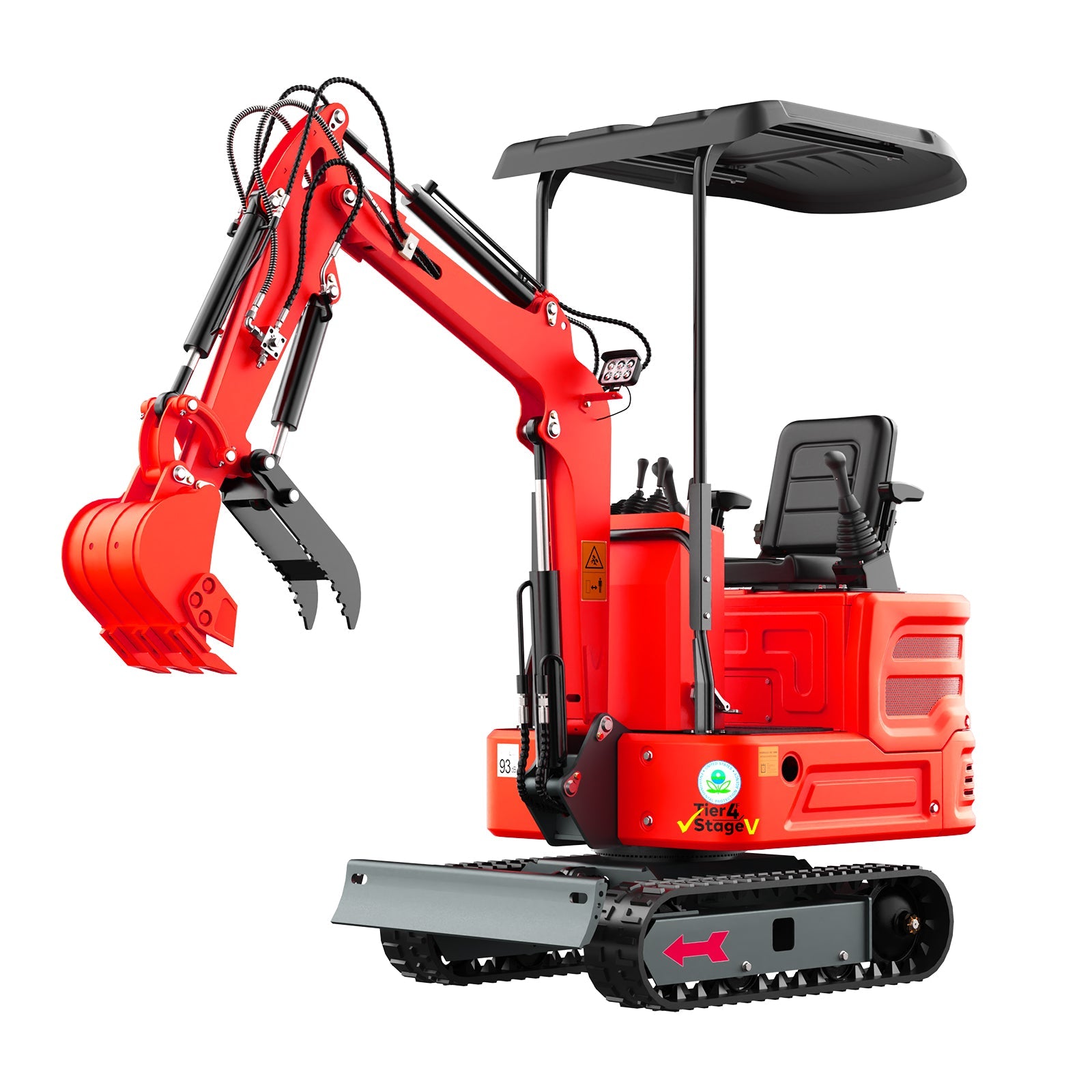 Mini Excavator with 12HP Kubota Engine & Hydraulic Thumb With a leader | AY-JBT160R-Pro My Store
