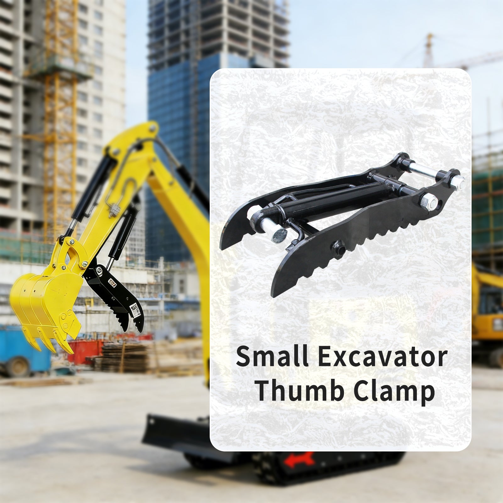 2026 Hydraulic thumb clamp - Mini excavator universal model - New model for 1 ton mini digger-for sale Apexyun.com