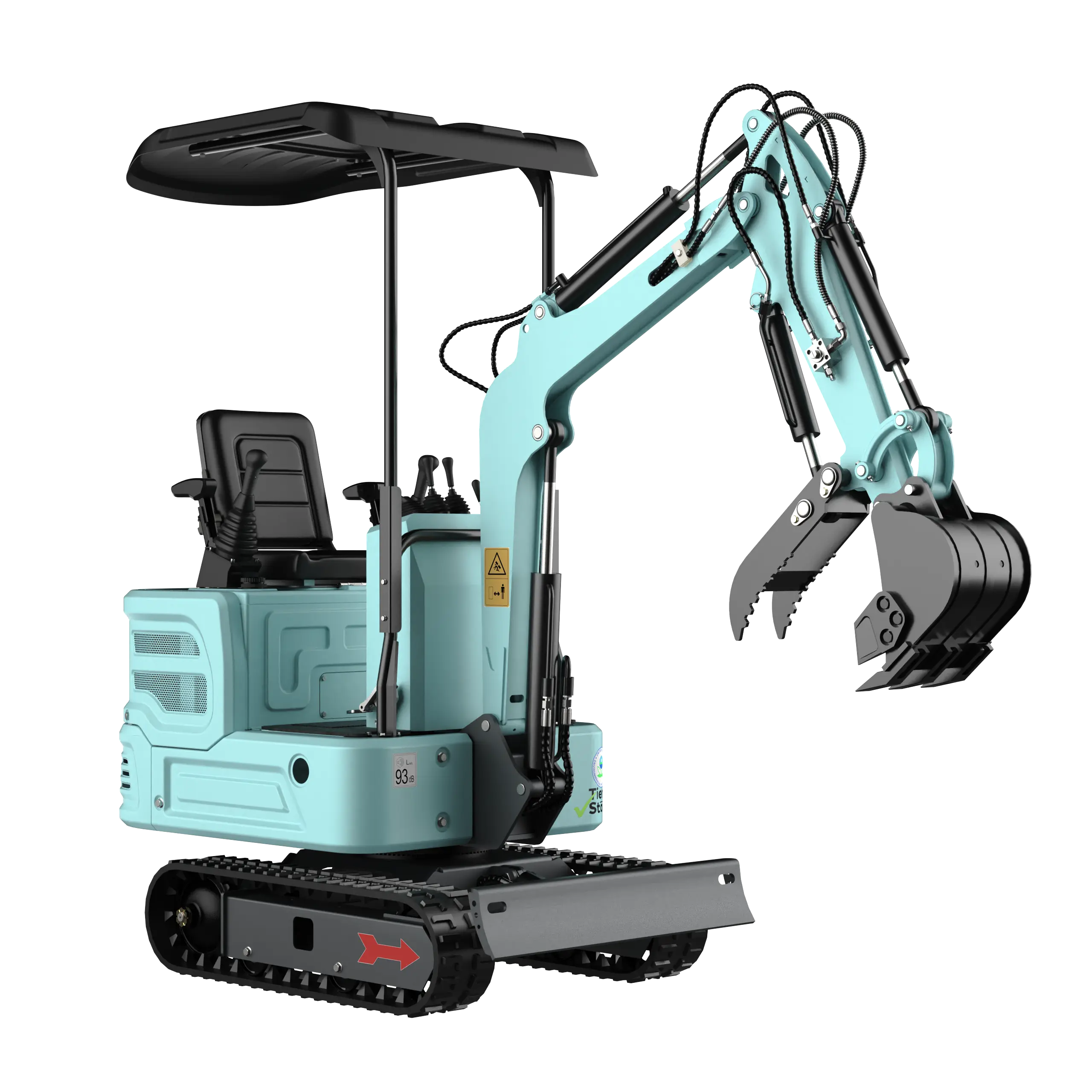 Mini Excavator with 12HP Kubota Engine & Hydraulic Thumb With a leader | AY-JBT16G-Pro My Store