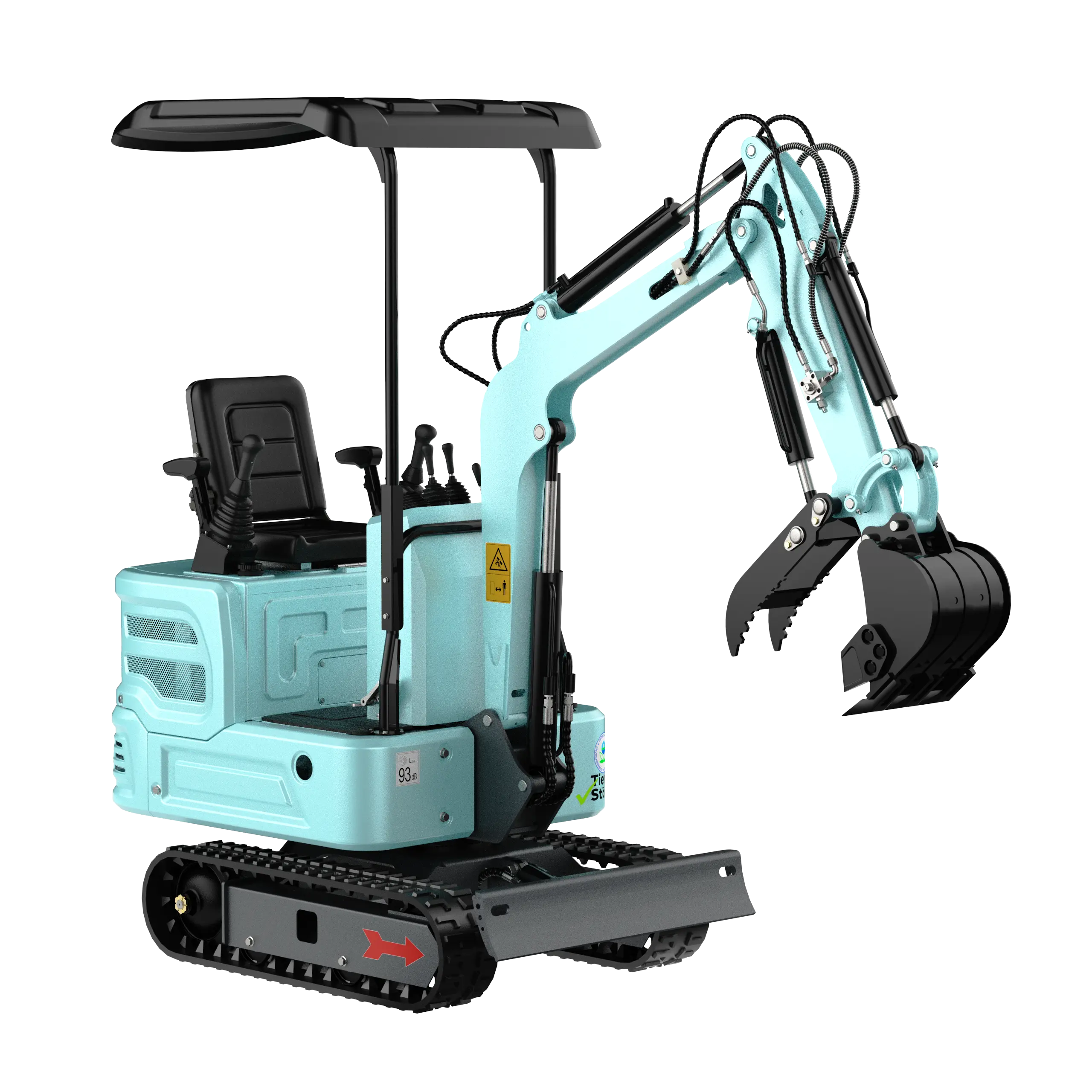 Mini Excavator with 12HP Kubota Engine & Hydraulic Thumb With a leader | AY-JBT16G-Pro My Store