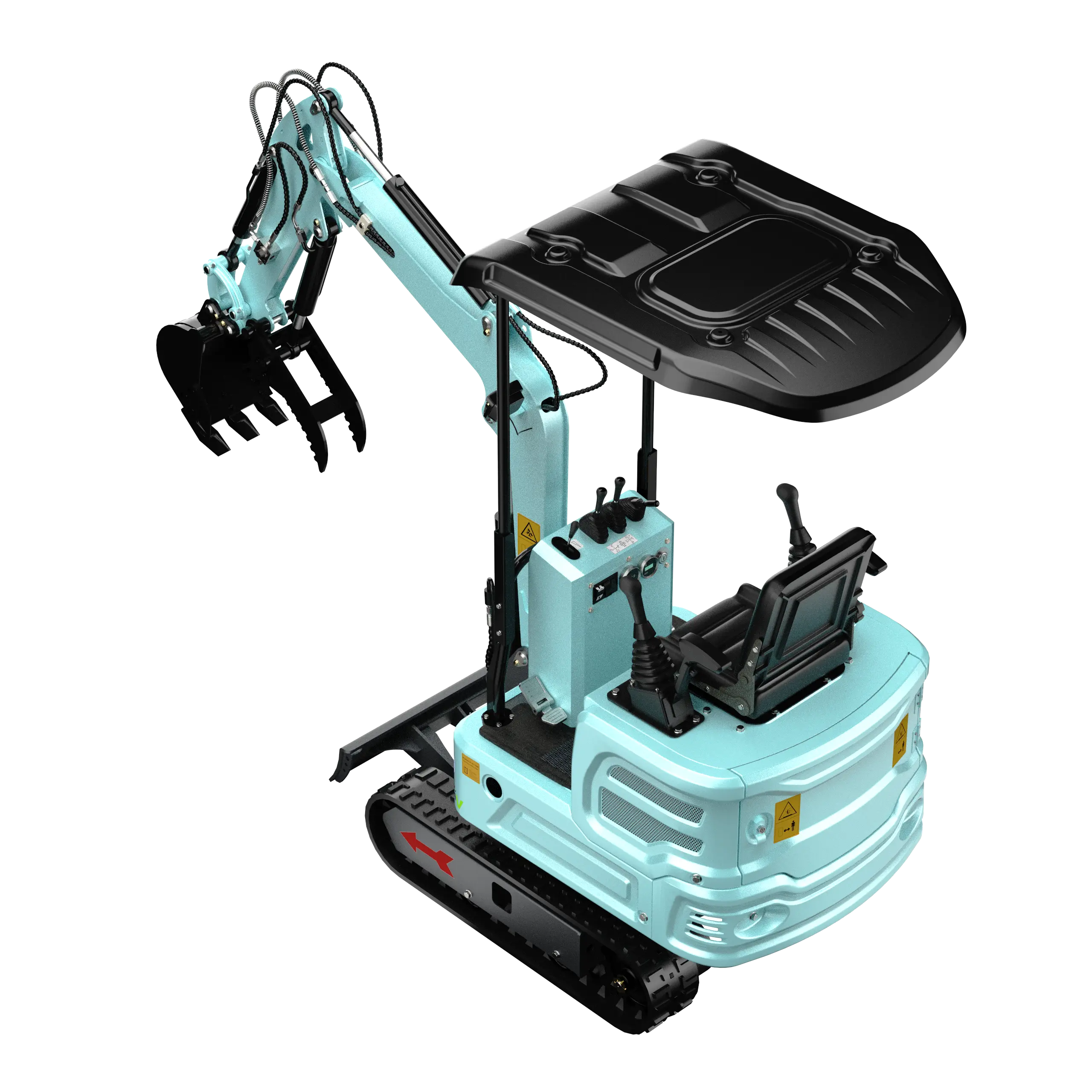 Mini Excavator with 12HP Kubota Engine & Hydraulic Thumb With a leader | AY-JBT16G-Pro My Store