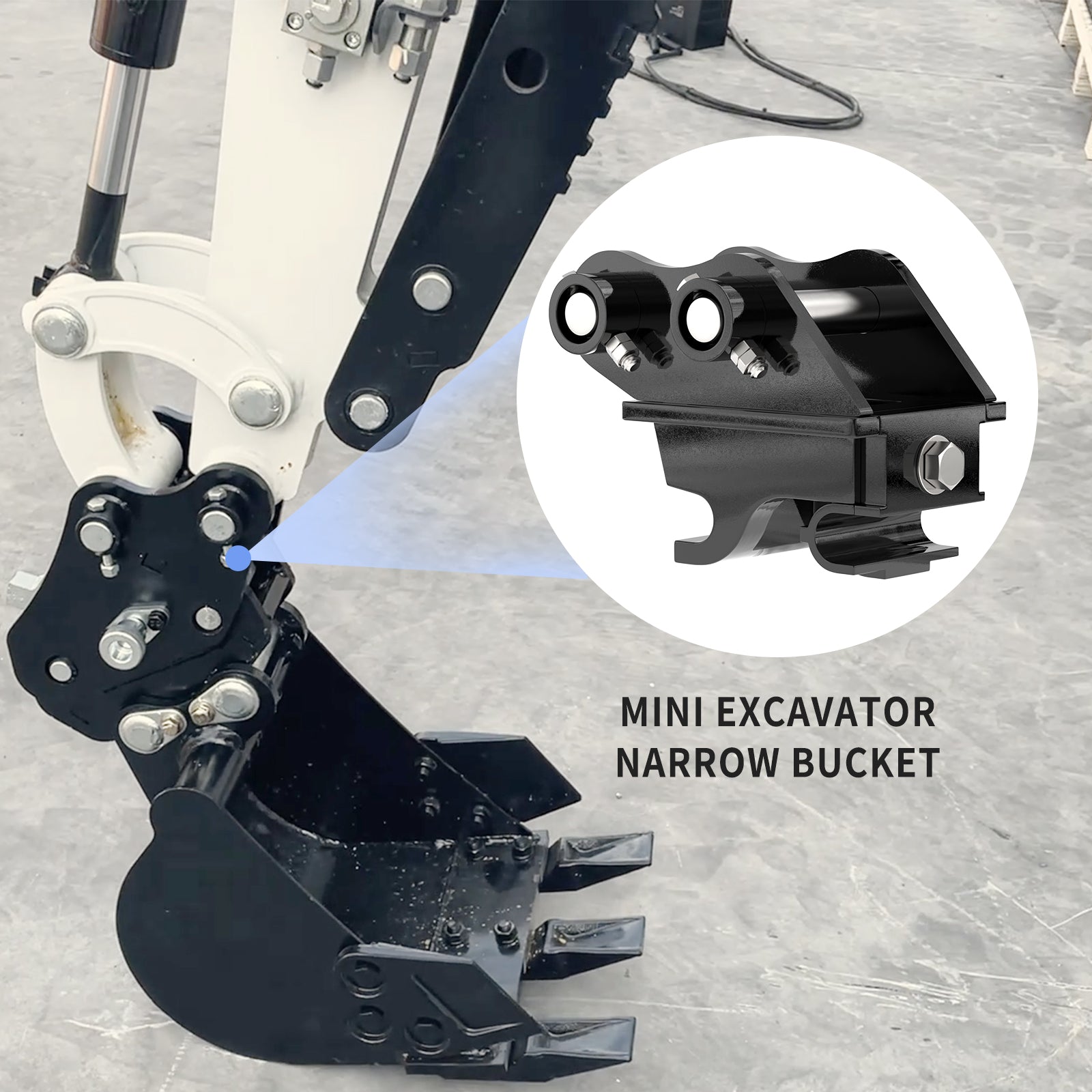 Apexyun Quick Hitch for 1 ton mini excavator-Add-on Deal My Store