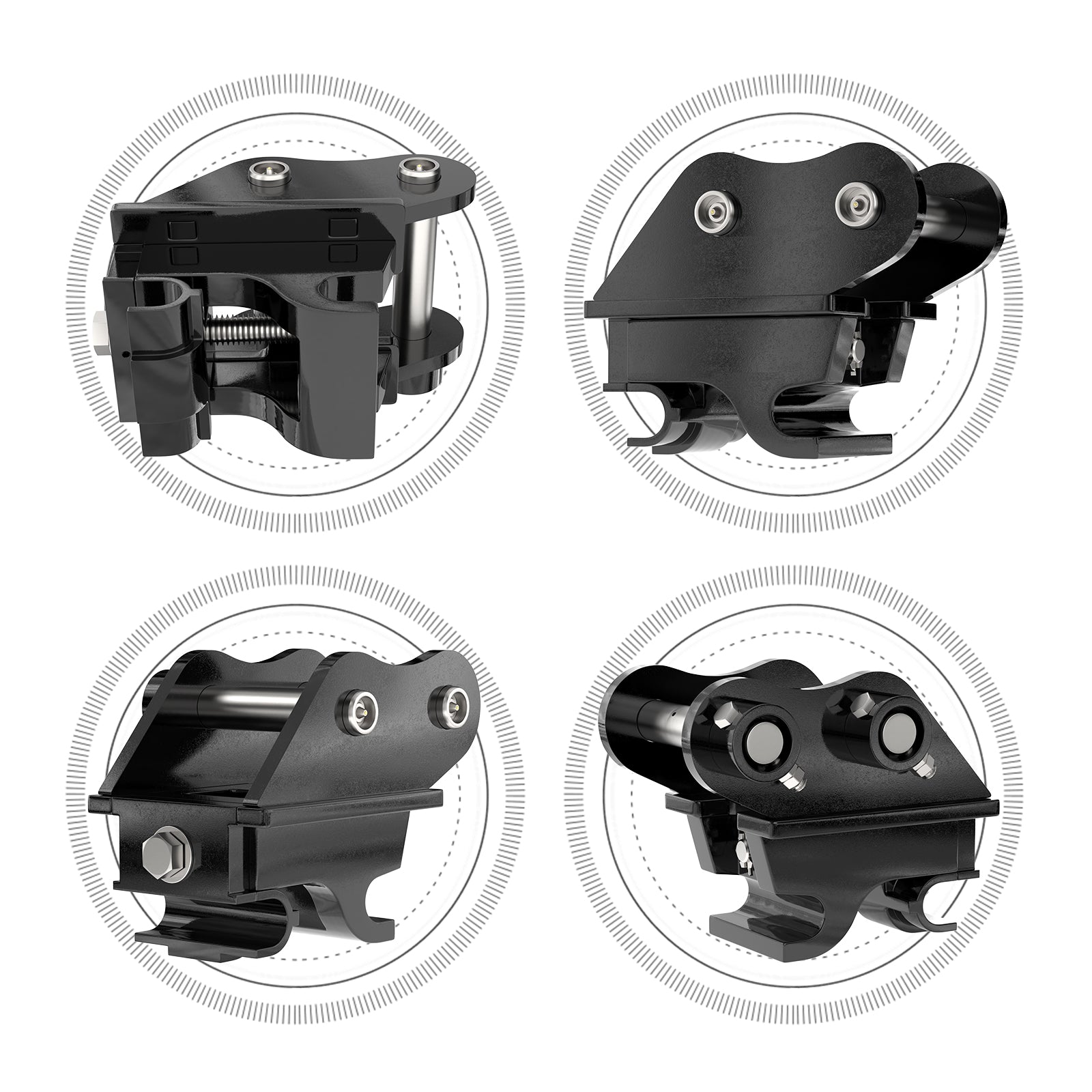 Apexyun Quick Hitch for 1 ton mini excavator-Add-on Deal My Store