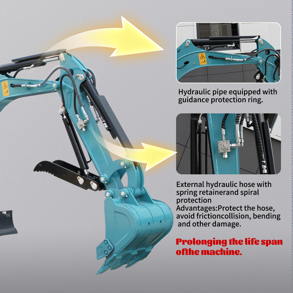1.8Ton  Excavator with 16.1HP Kubota Engine & Hydraulic Thumb |AY-JBT322L My Store