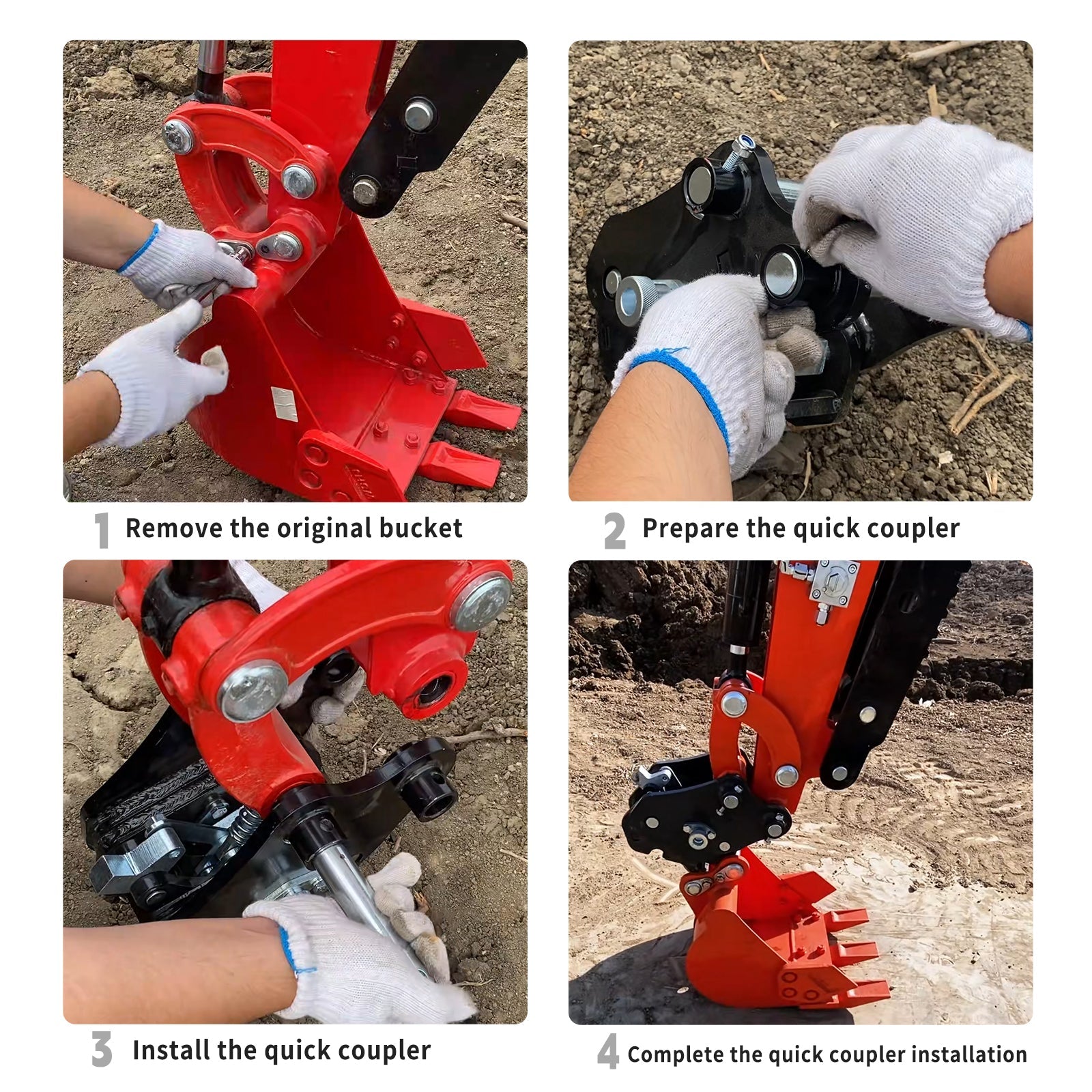 Apexyun Quick Hitch for 1 ton mini excavator-Add-on Deal My Store