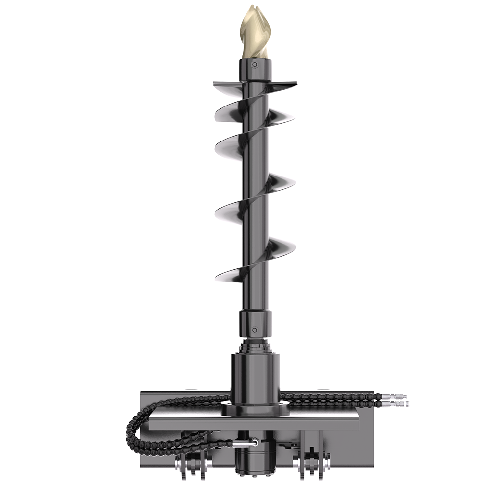 Apexyun auger Drill Bit Auger Drive Skid Steer Attachments Post Hole Digger,  for  Farm Construction, Quick Attach, US Stock My Store