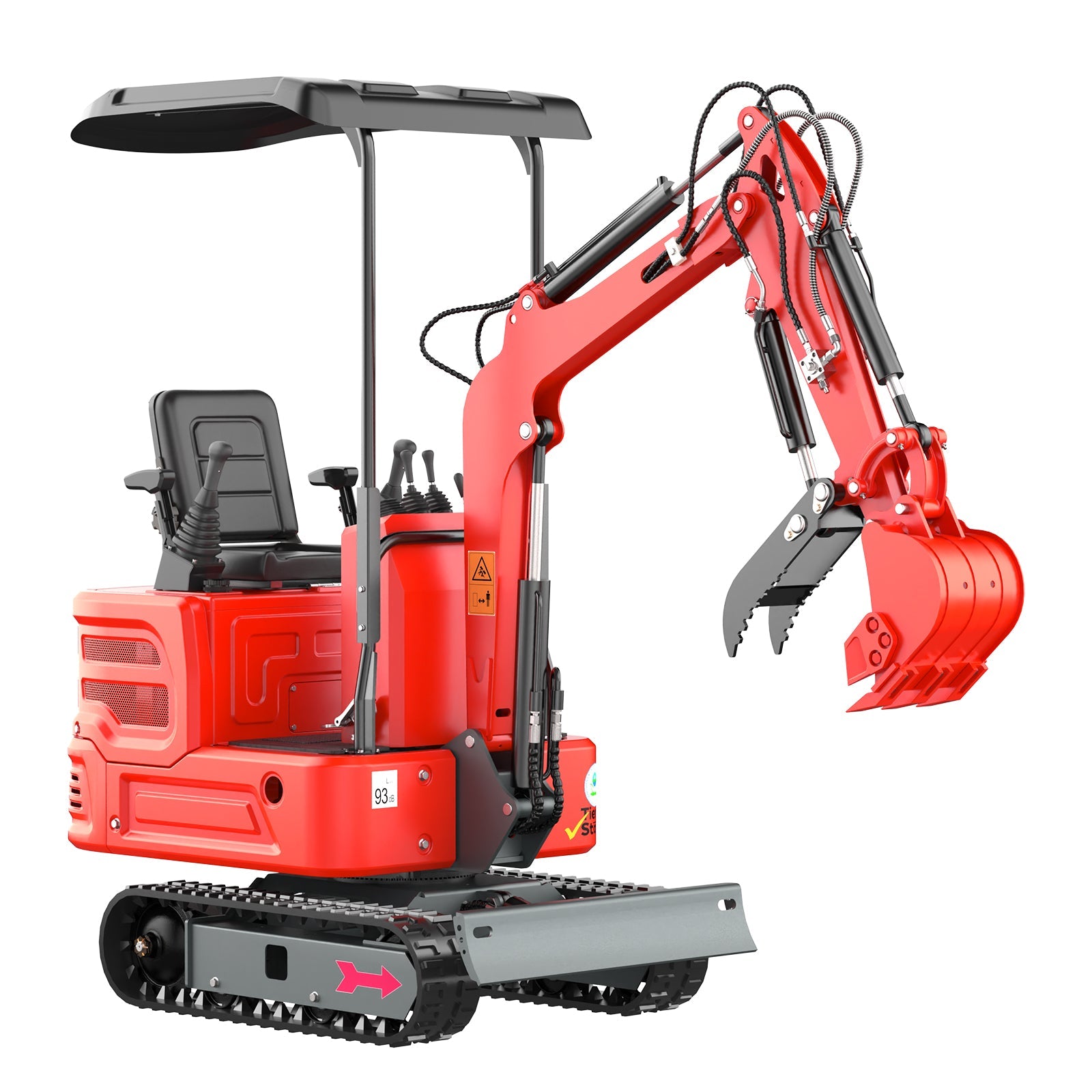 Mini Excavator with 12HP Kubota Engine & Hydraulic Thumb With a leader | AY-JBT160R-Pro My Store
