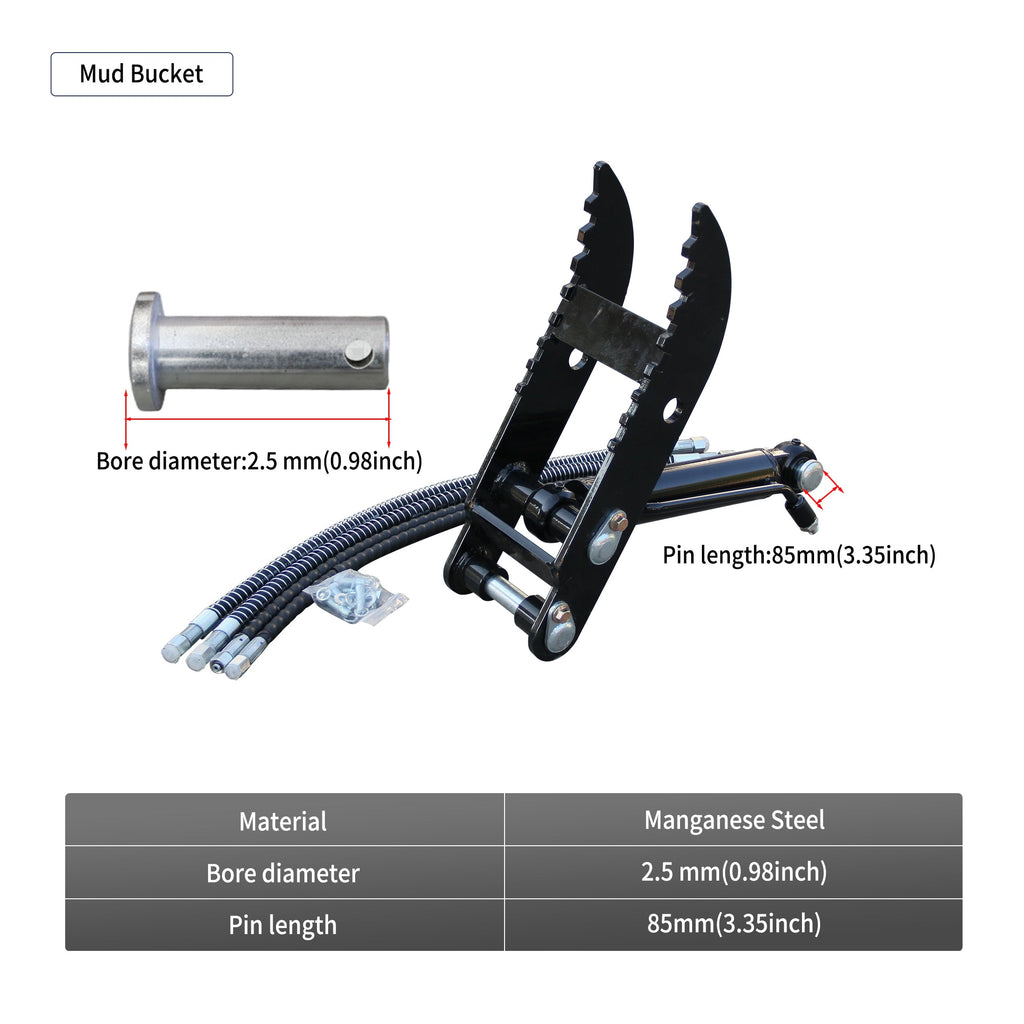 2026 Hydraulic thumb clamp - Mini excavator universal model - New model for 1 ton mini digger-for sale Apexyun.com