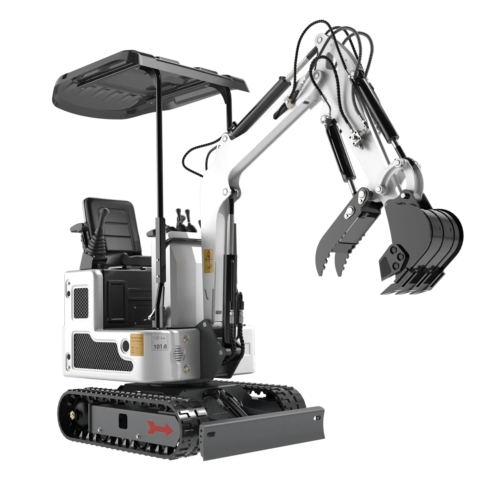 Mini Excavator with 12HP B&S Engine & Hydraulic Thumb With a leader |AY-BLT15W-Pro My Store