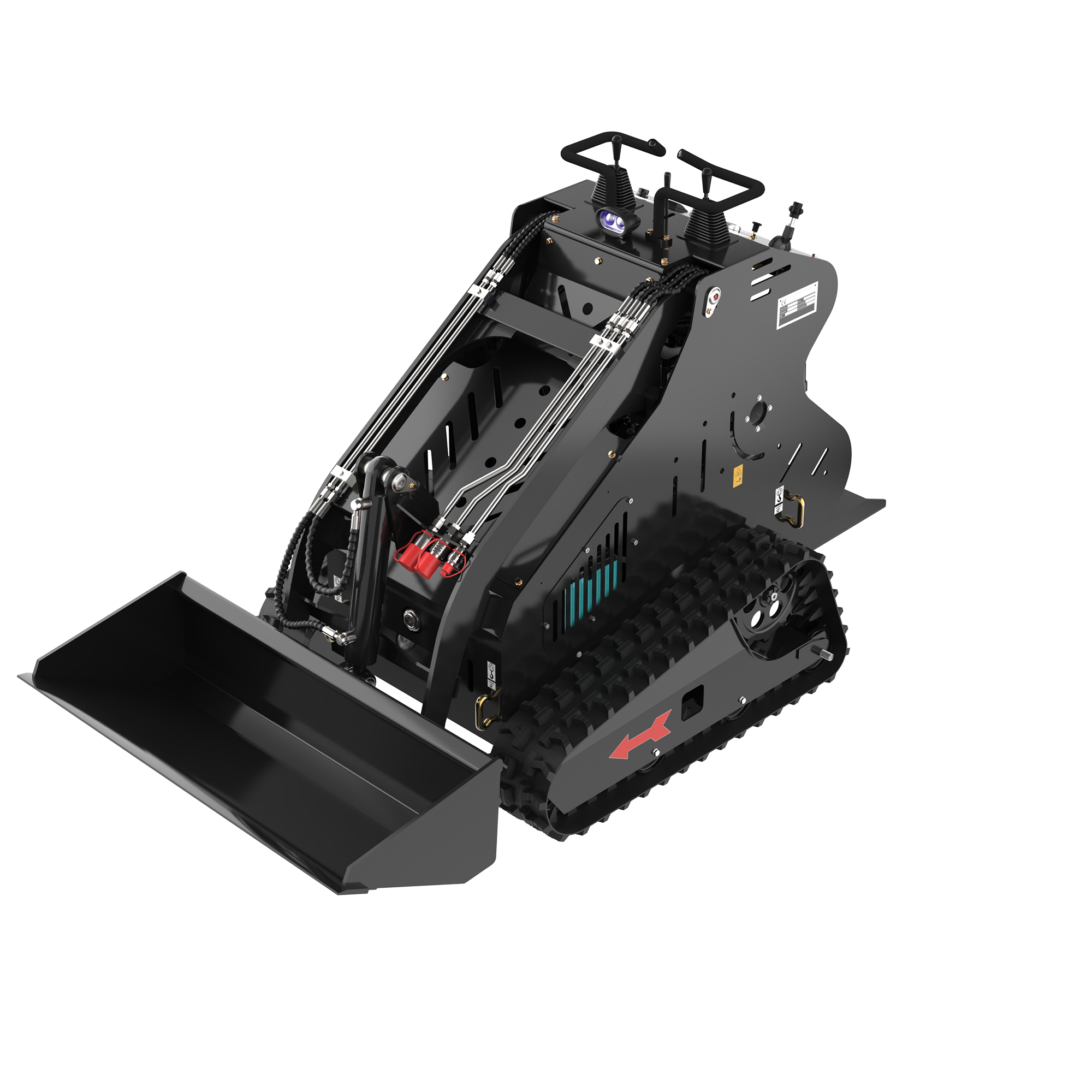 Wheel Stand-On Mini Skid Steer Loader with 13.5HP Gasoline RATO Engine and Attachments |AY-BLT310B My Store