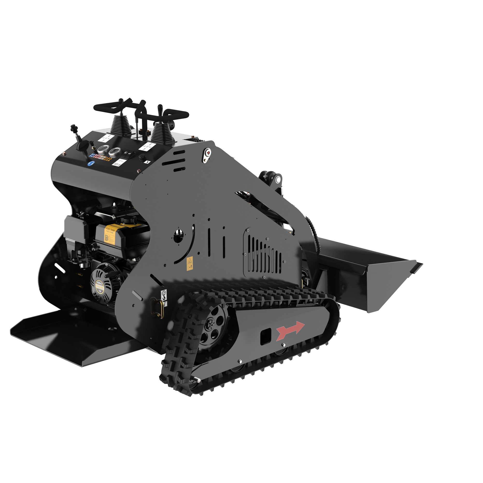 Wheel Stand-On Mini Skid Steer Loader with 13.5HP Gasoline RATO Engine and Attachments |AY-BLT310B My Store