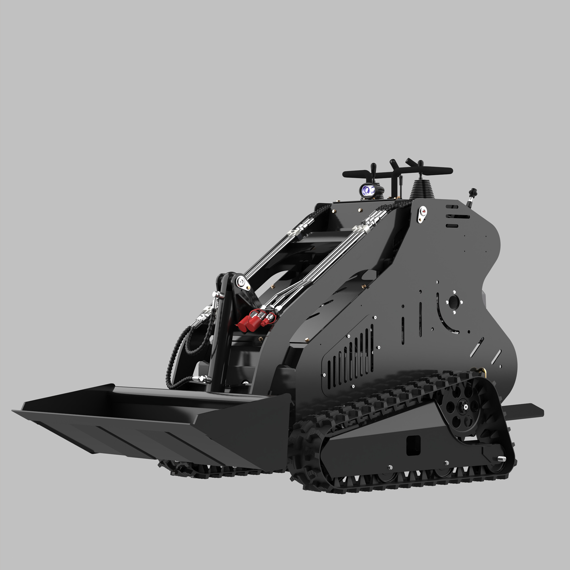 Wheel Stand-On Mini Skid Steer Loader with 13.5HP Gasoline RATO Engine and Attachments |AY-BLT310B My Store