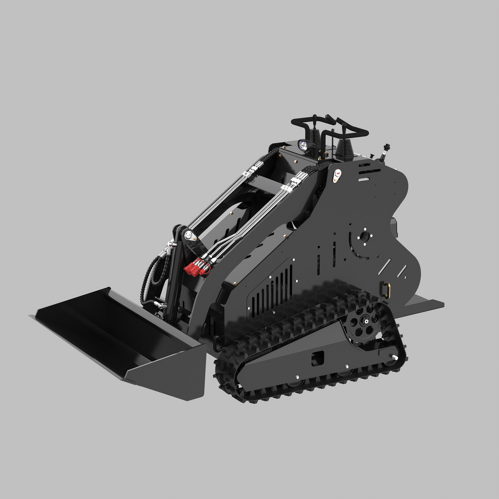 Wheel Stand-On Mini Skid Steer Loader with 13.5HP Gasoline RATO Engine and Attachments |AY-BLT310B My Store