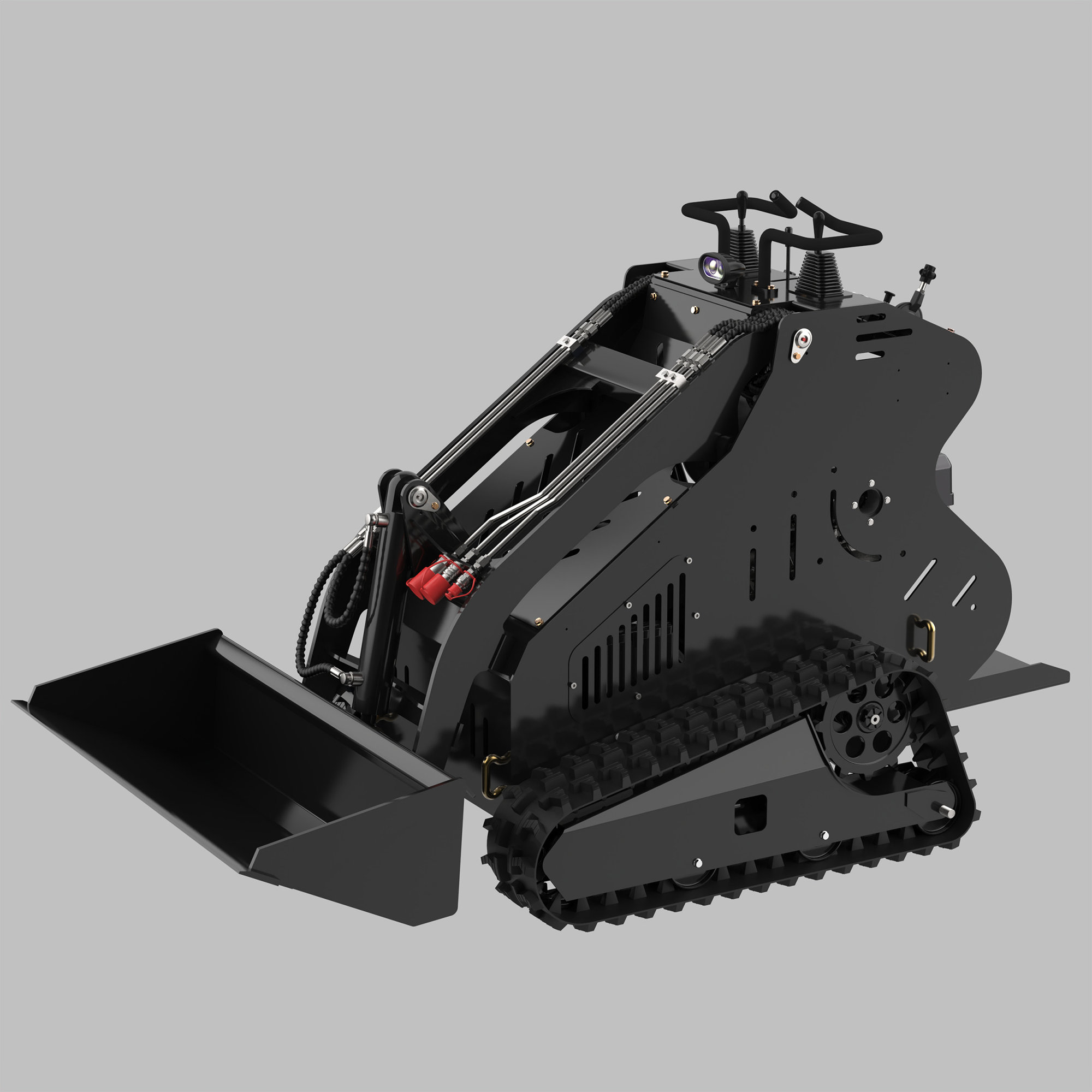 Wheel Stand-On Mini Skid Steer Loader with 13.5HP Gasoline RATO Engine and Attachments |AY-BLT310B My Store