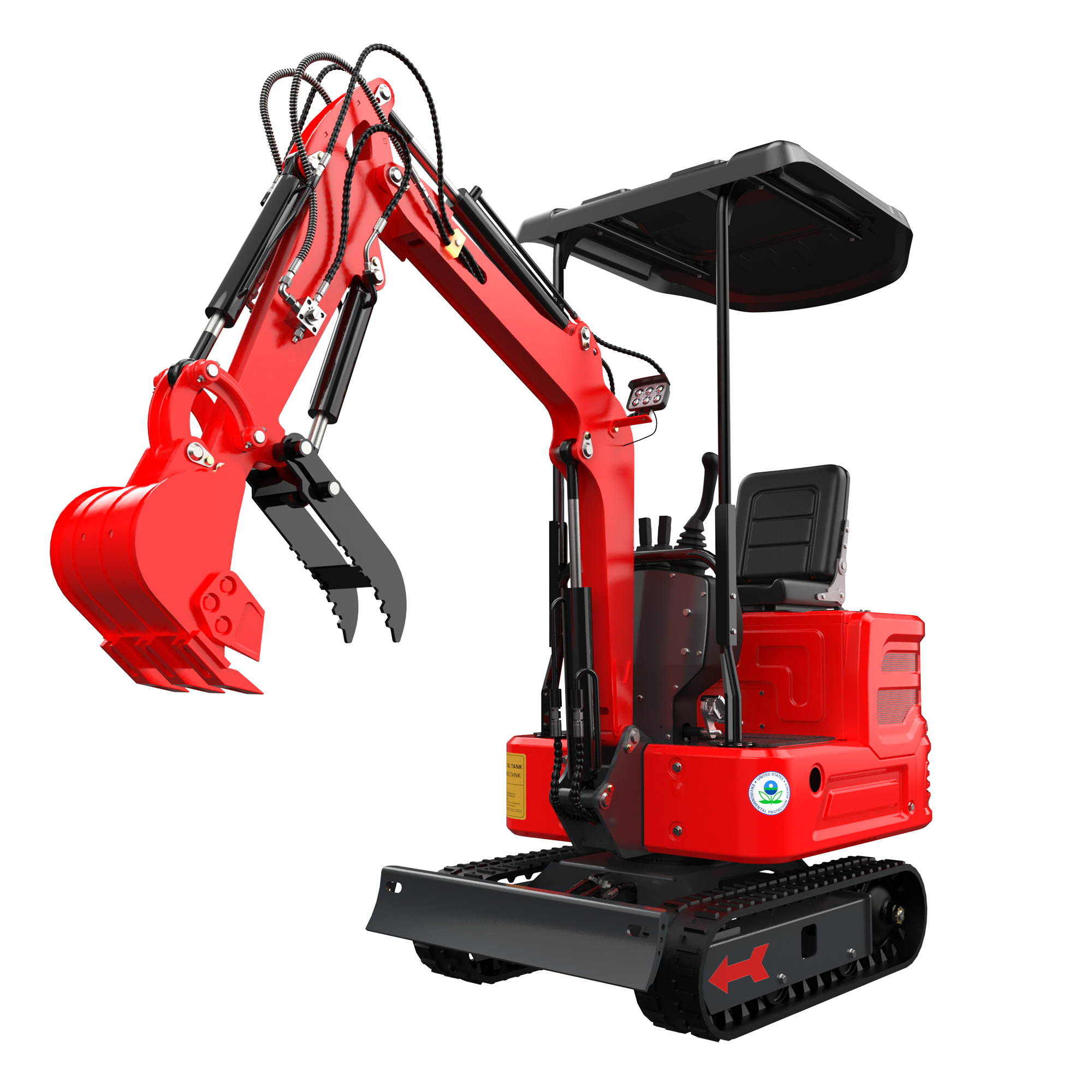 Mini Excavator with 12HP Kubota Engine & Hydraulic Thumb | AY-JBT160R My Store